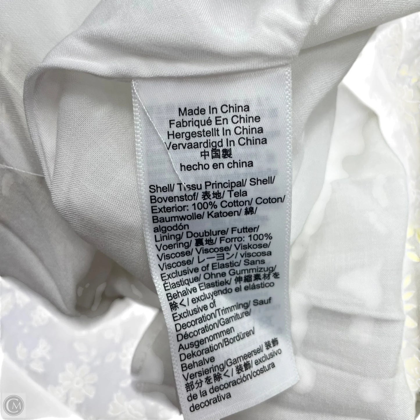 Dress Casual Maxi By J. Crew In White & Yellow, Size: M