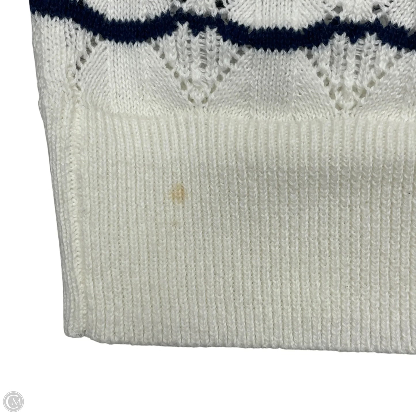Cardigan By J. Crew In Blue & White, Size: S