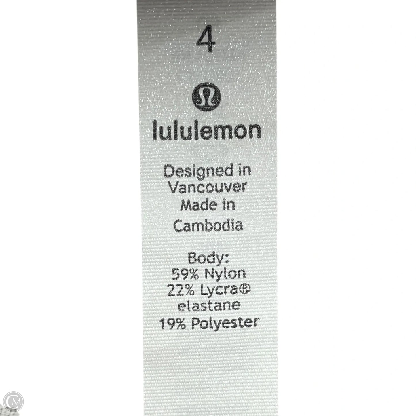 Athletic Leggings By Lululemon In Grey & Pink, Size: S