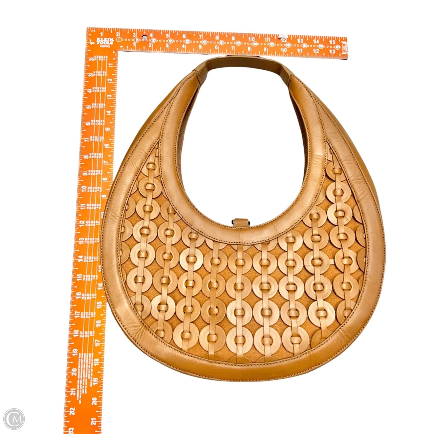 Handbag Leather By Anthropologie, Size: Large