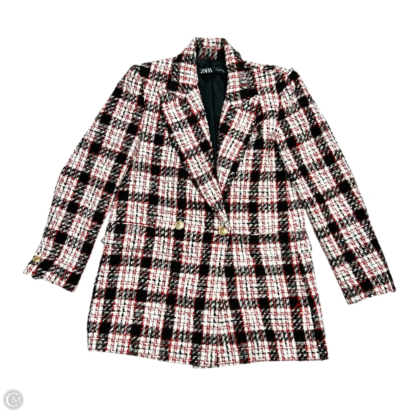 Jacket Other By Zara In Black & Red, Size: S