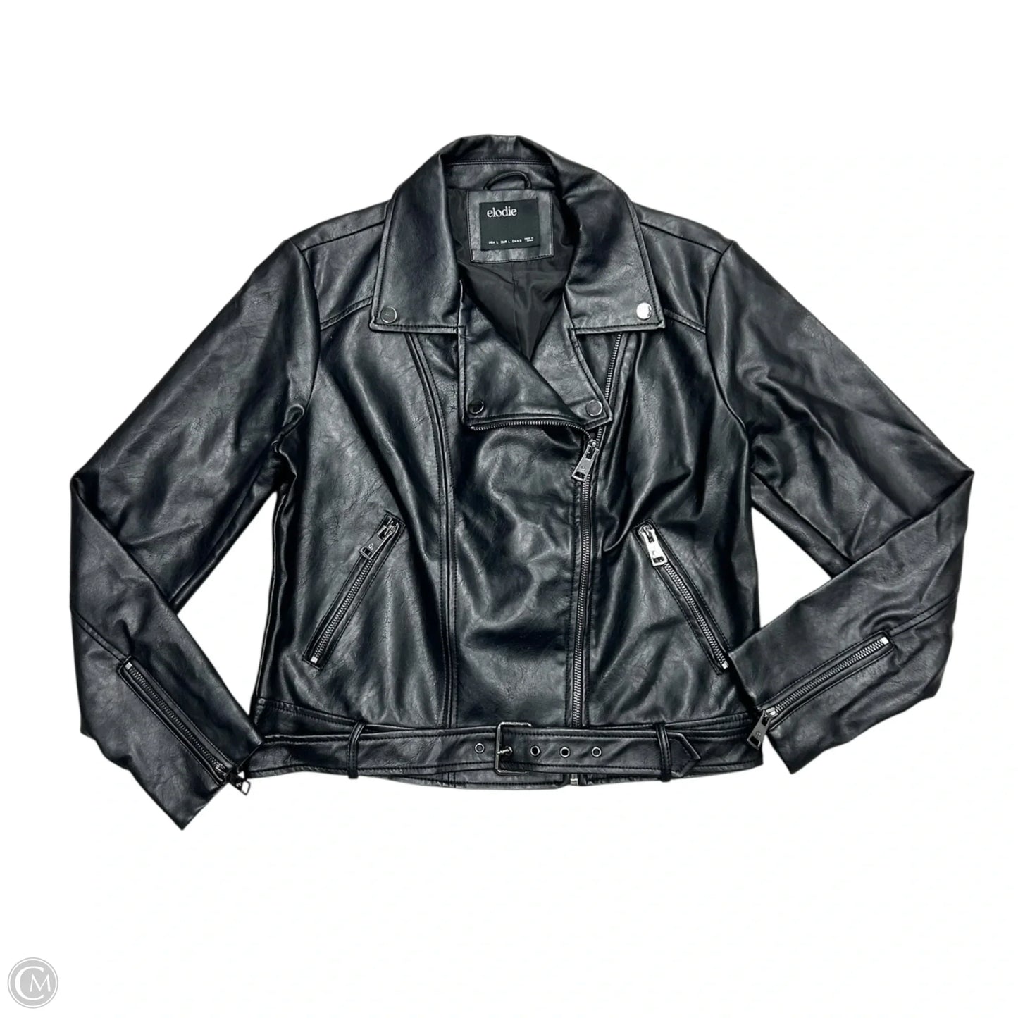 Jacket Moto By Elodie In Black, Size: L