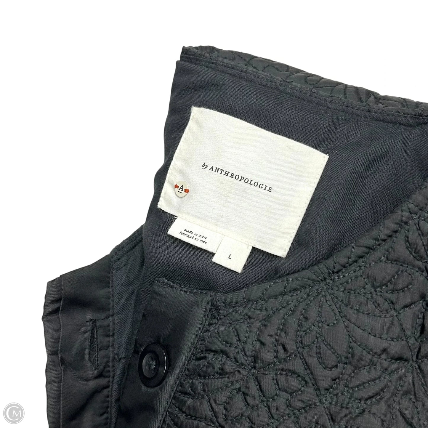 Jacket Other By Anthropologie In Black & Cream, Size: L