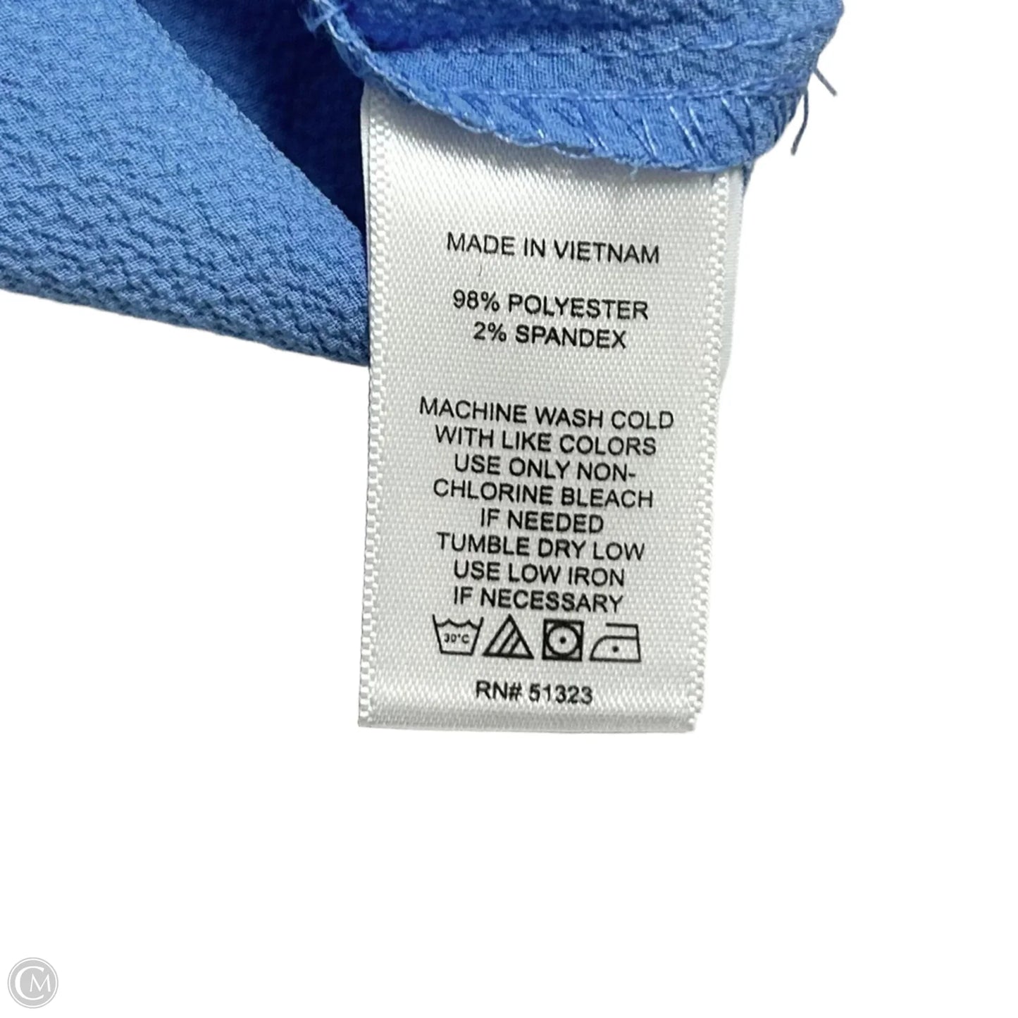 Blouse Long Sleeve By Cece In Blue, Size: 3x