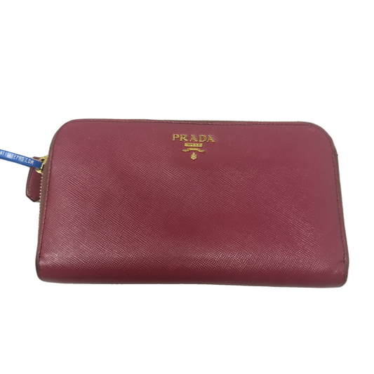 Wallet Luxury Designer By Prada, Size: Large