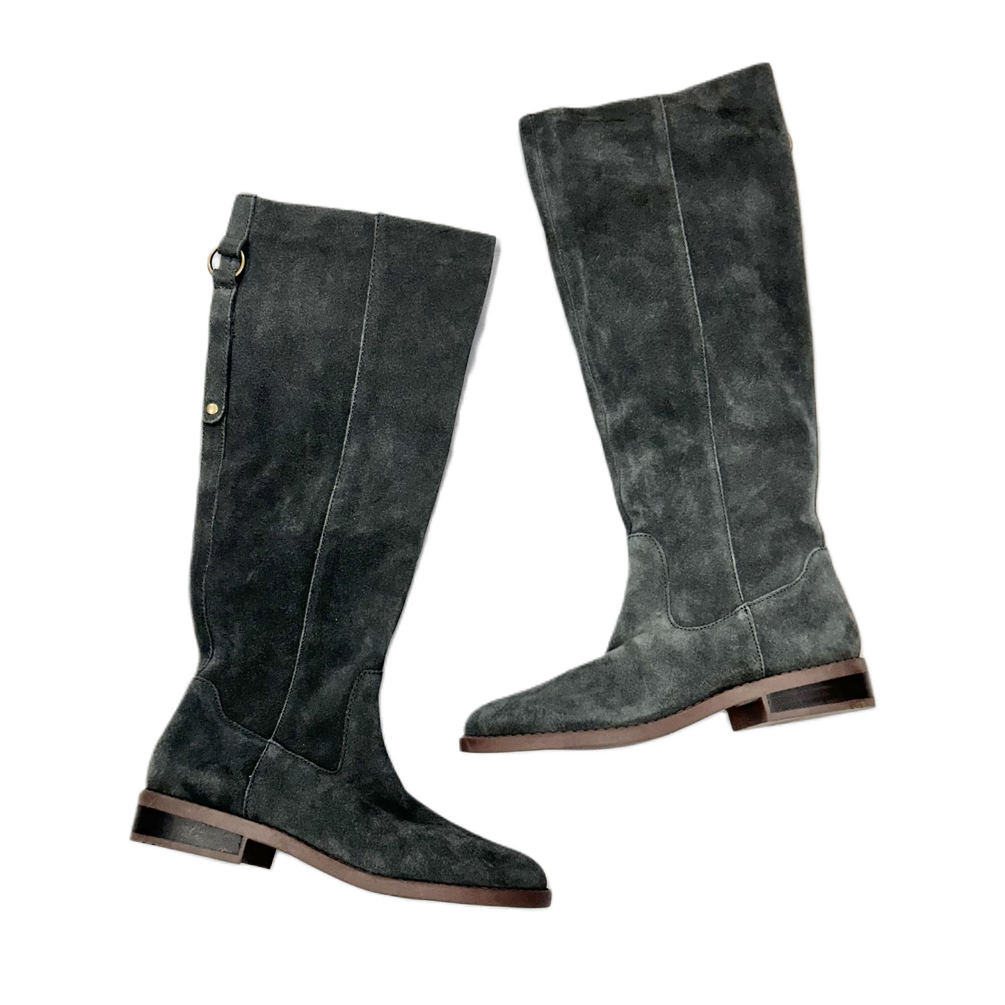 Boots Knee Flats By Market & Spruce In Grey, Size: 6.5