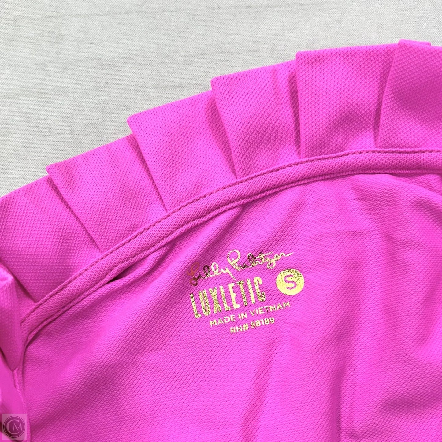Top Short Sleeve Designer By Lilly Pulitzer In Pink, Size: S