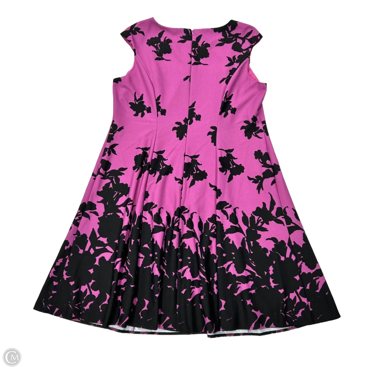 Dress Casual Short By London Times In Black & Purple, Size: Xl
