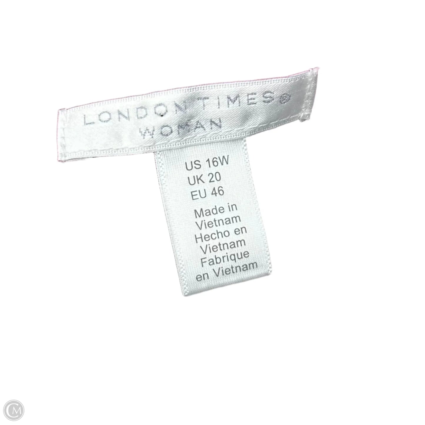 Dress Casual Short By London Times In Black & Purple, Size: Xl