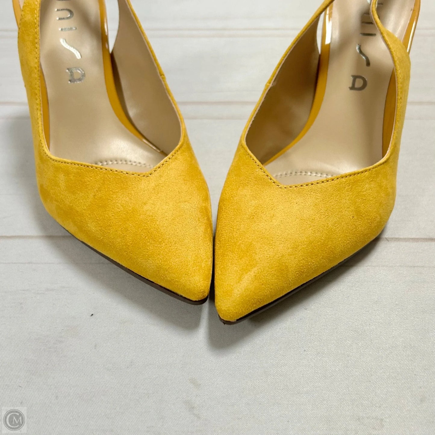Shoes Heels Kitten By Unisa In Yellow, Size: 5.5
