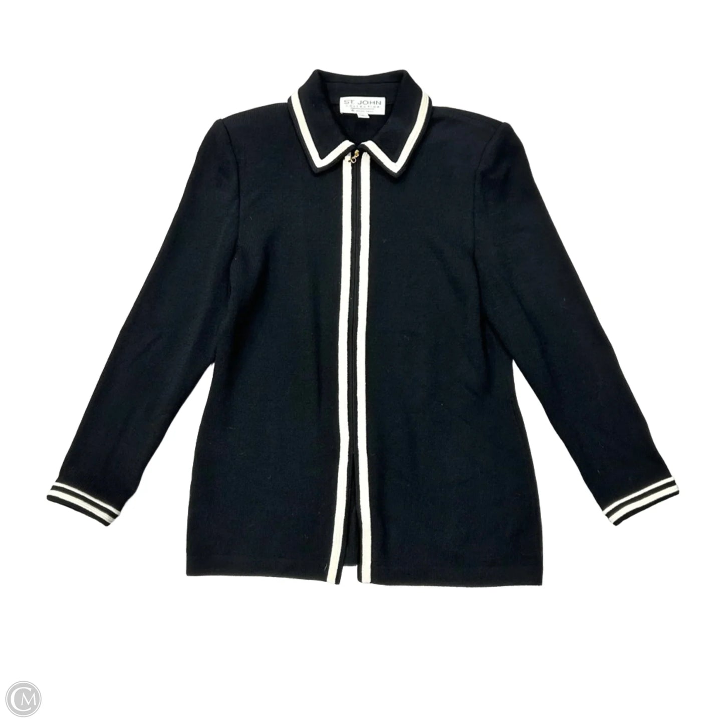 Jacket Designer By St John Collection In Black & White, Size: M