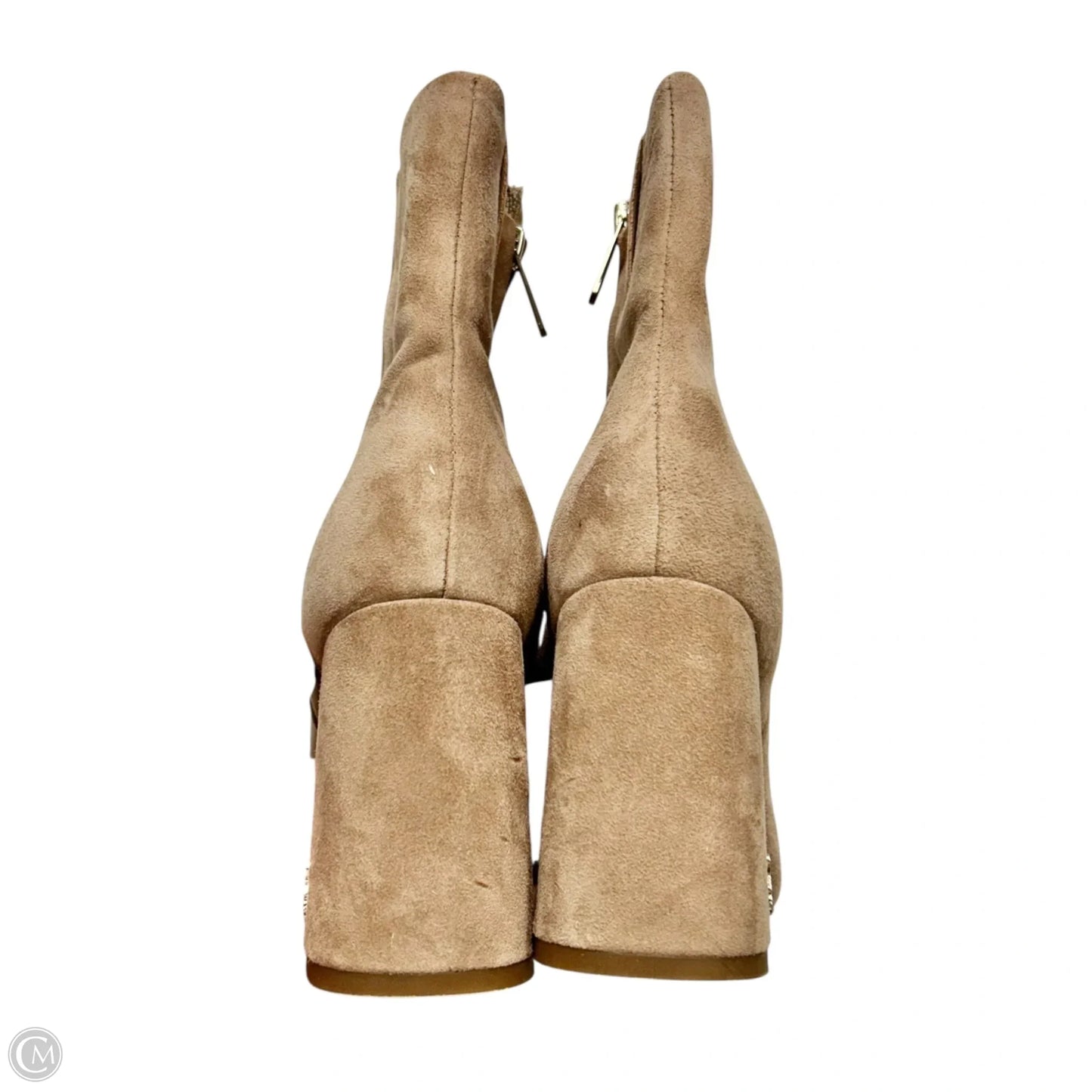 Boots Ankle Heels By Sam Edelman In Taupe, Size: 7.5