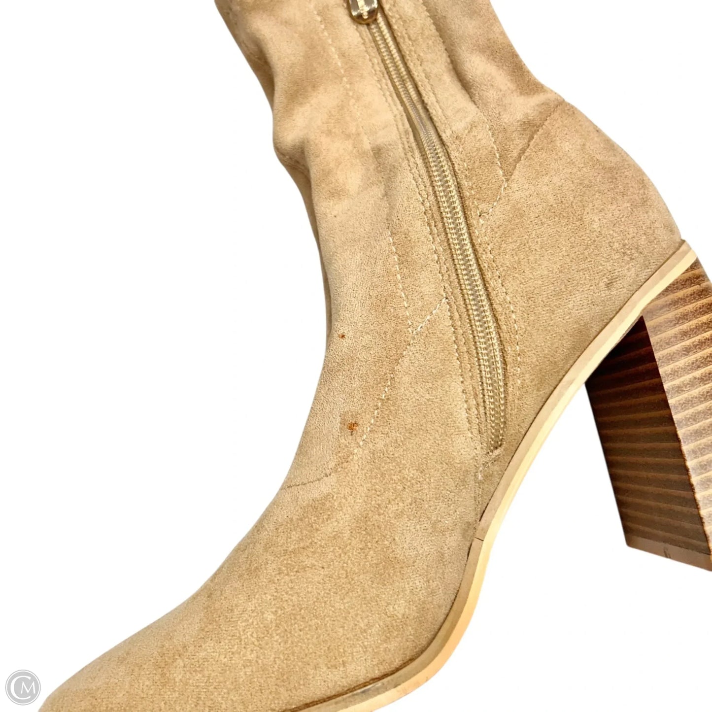 Boots Ankle Heels By Bella Marie In Tan, Size: 7.5
