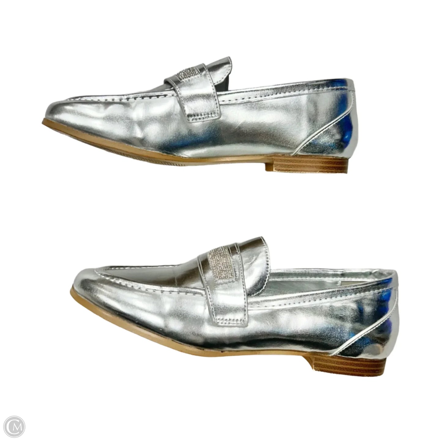 Shoes Flats By Rag & Co In Silver, Size: 7