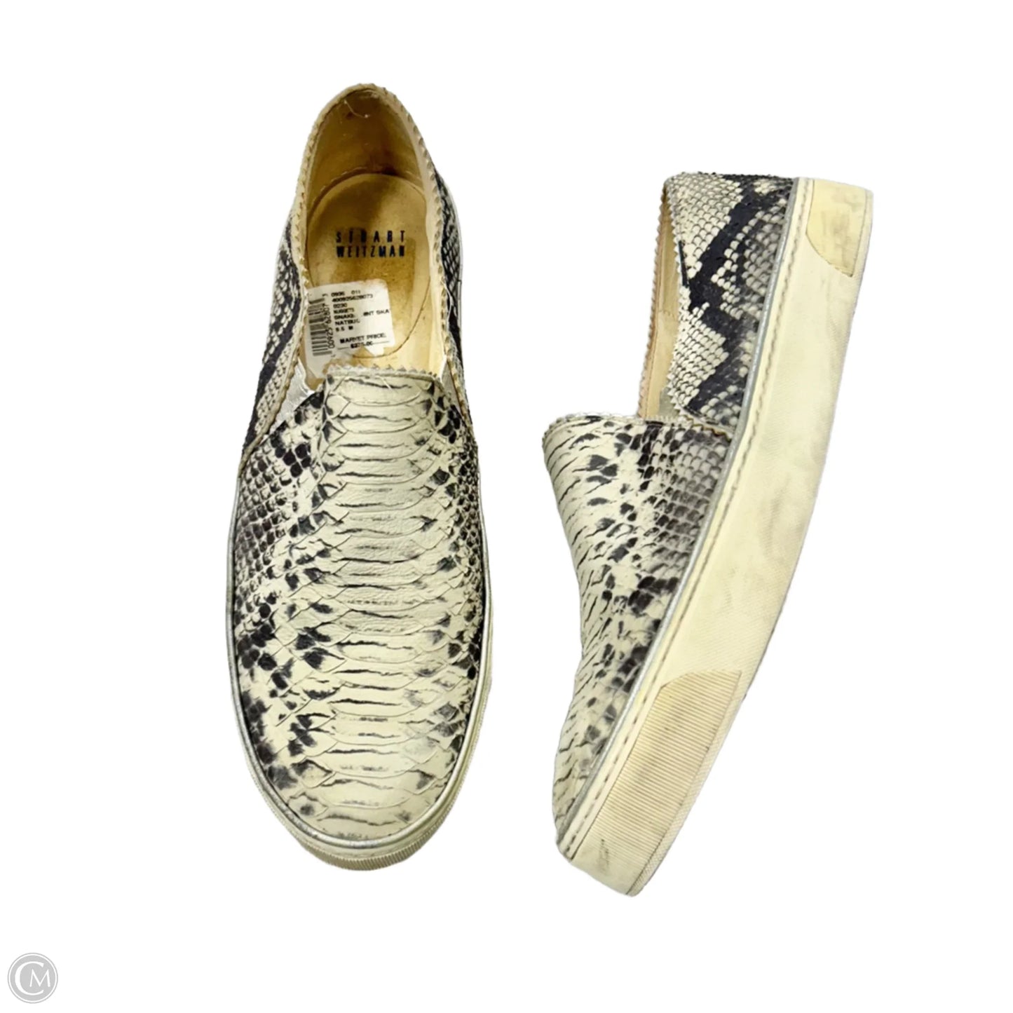 Shoes Designer By Stuart Weitzman In Snakeskin Print, Size: 9.5