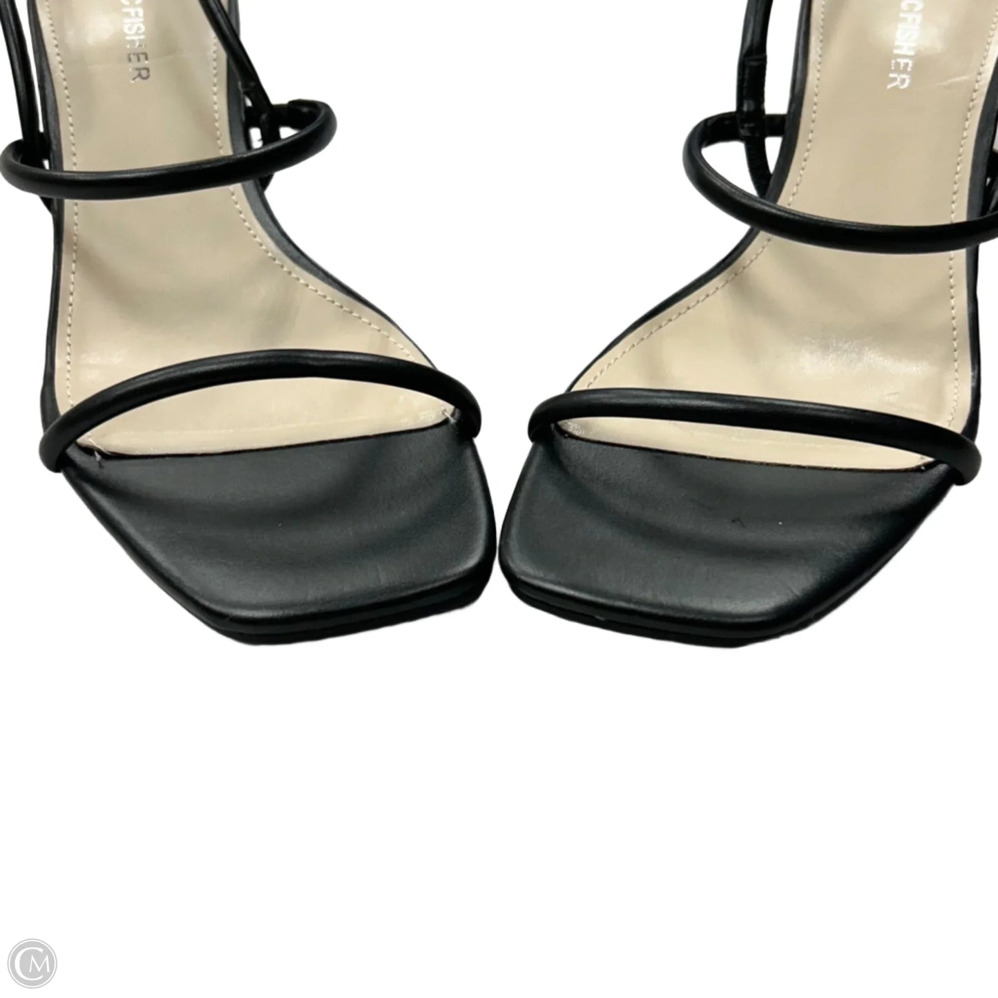 Sandals Heels Block By Marc Fisher In Black, Size: 7.5