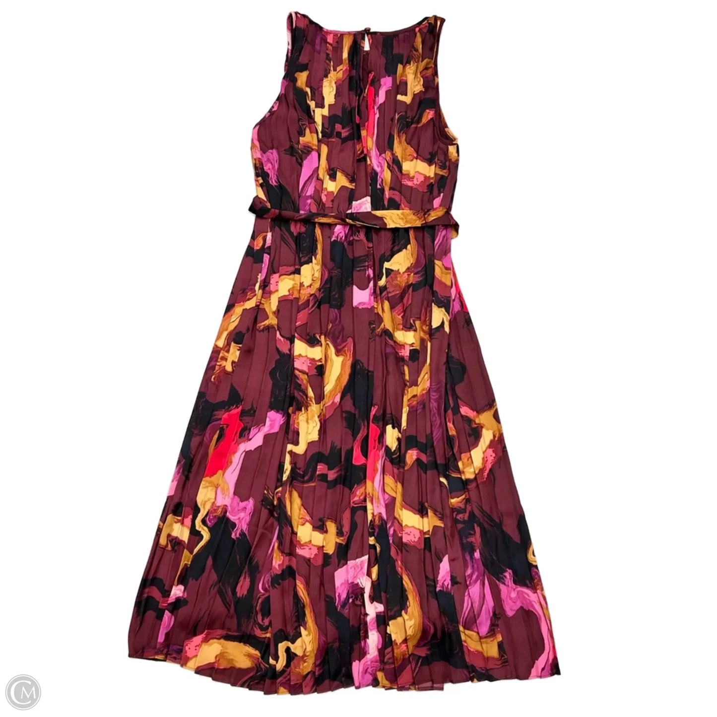 Dress Party Midi By Nine West In Maroon, Size: M