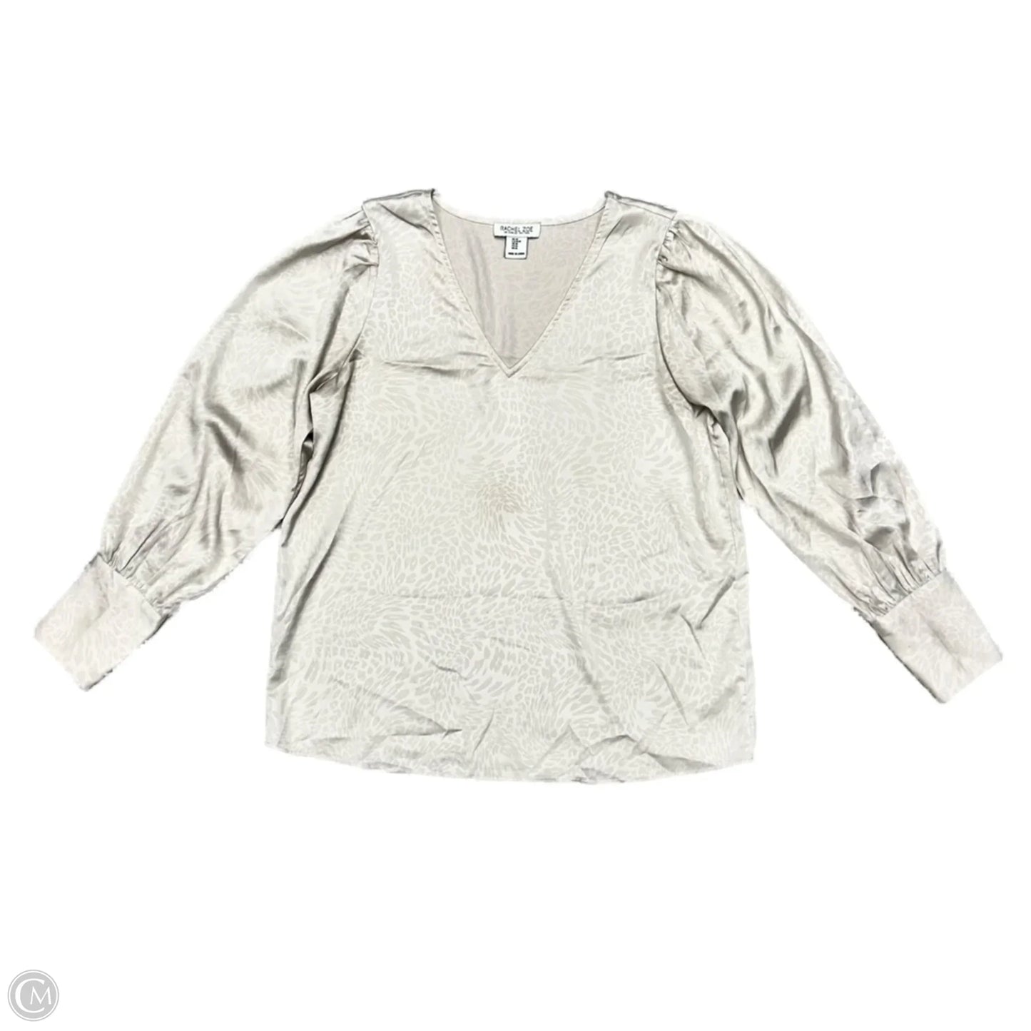 Top Long Sleeve By Rachel Zoe In Tan, Size: M