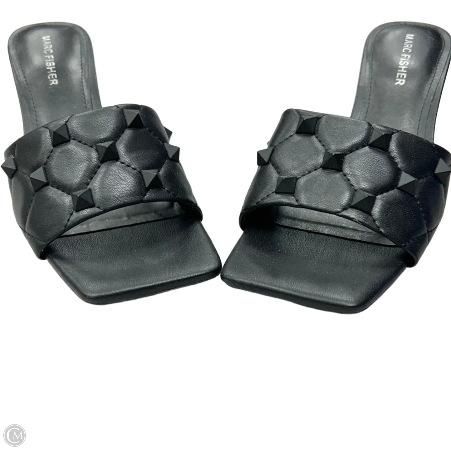 Sandals Heels Block By Marc Fisher In Black, Size: 8