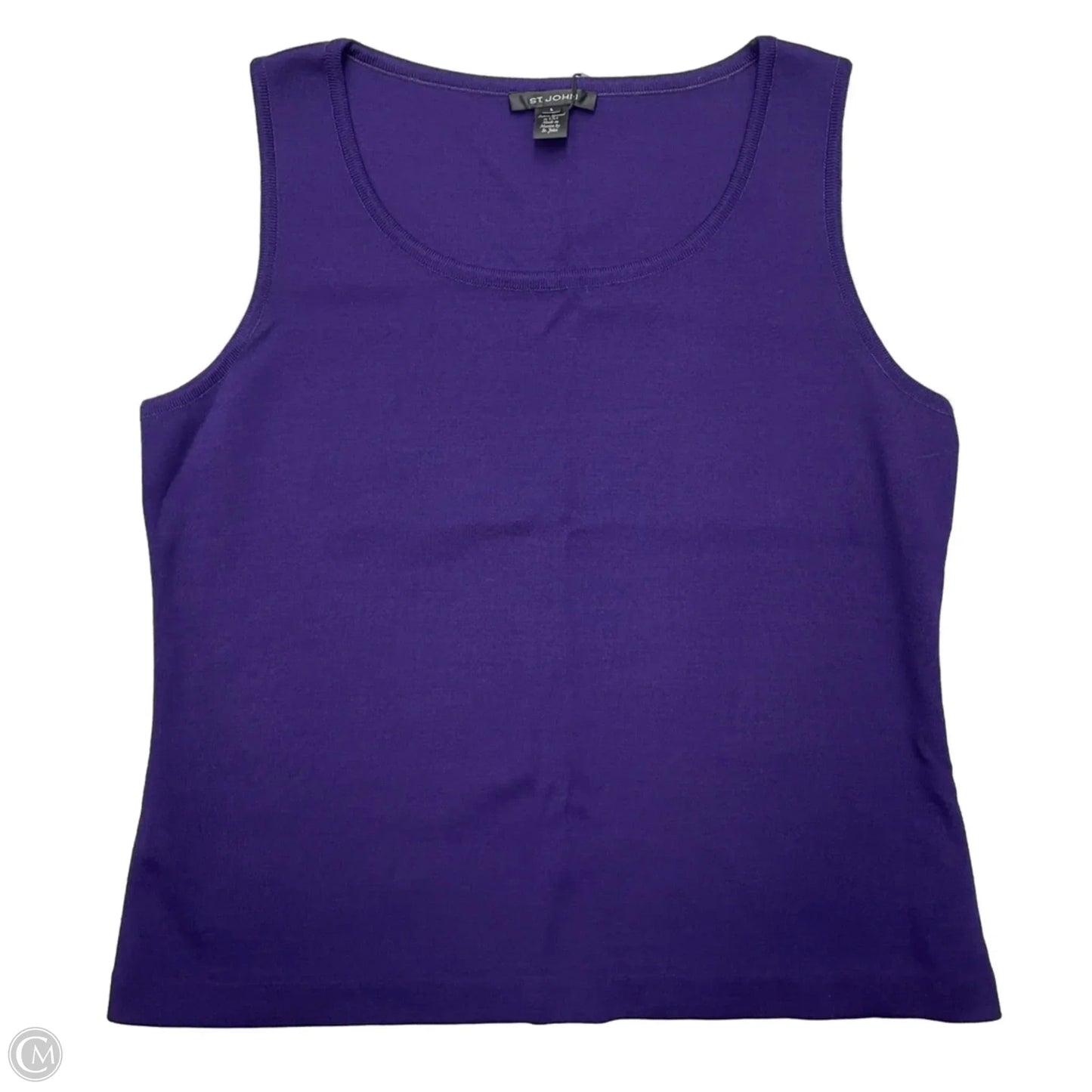 Tank Top Designer By St. John In Purple, Size: L