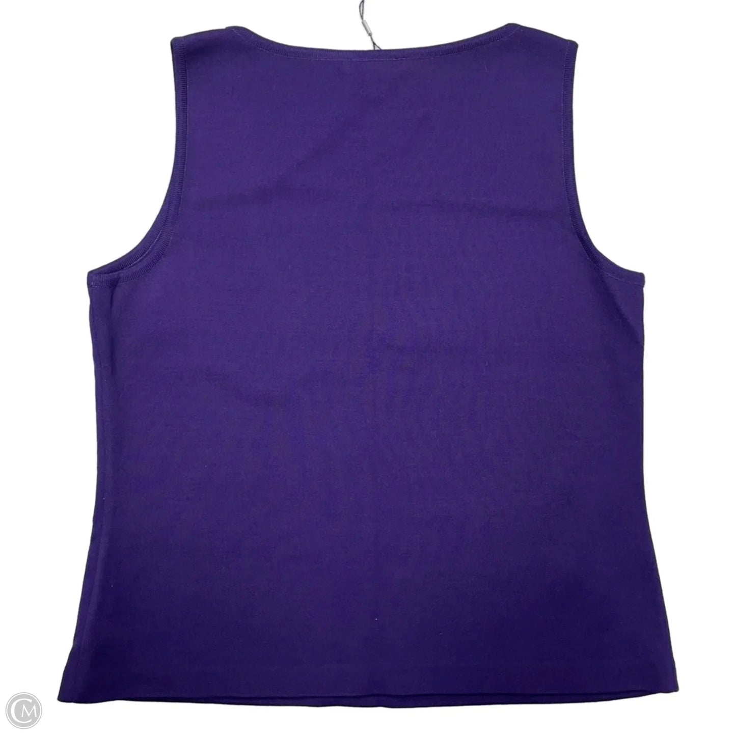 Tank Top Designer By St. John In Purple, Size: L