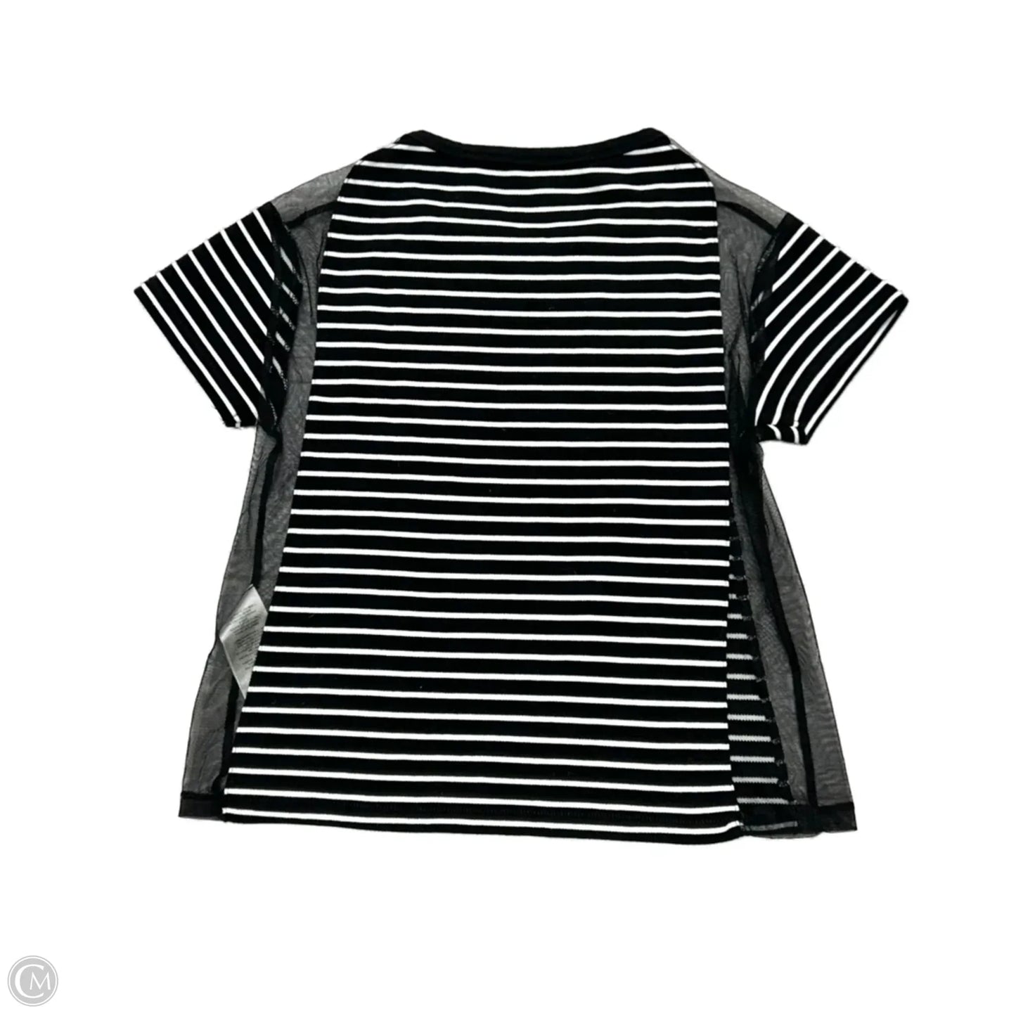 Top Short Sleeve By Maeve In Black & White, Size: S