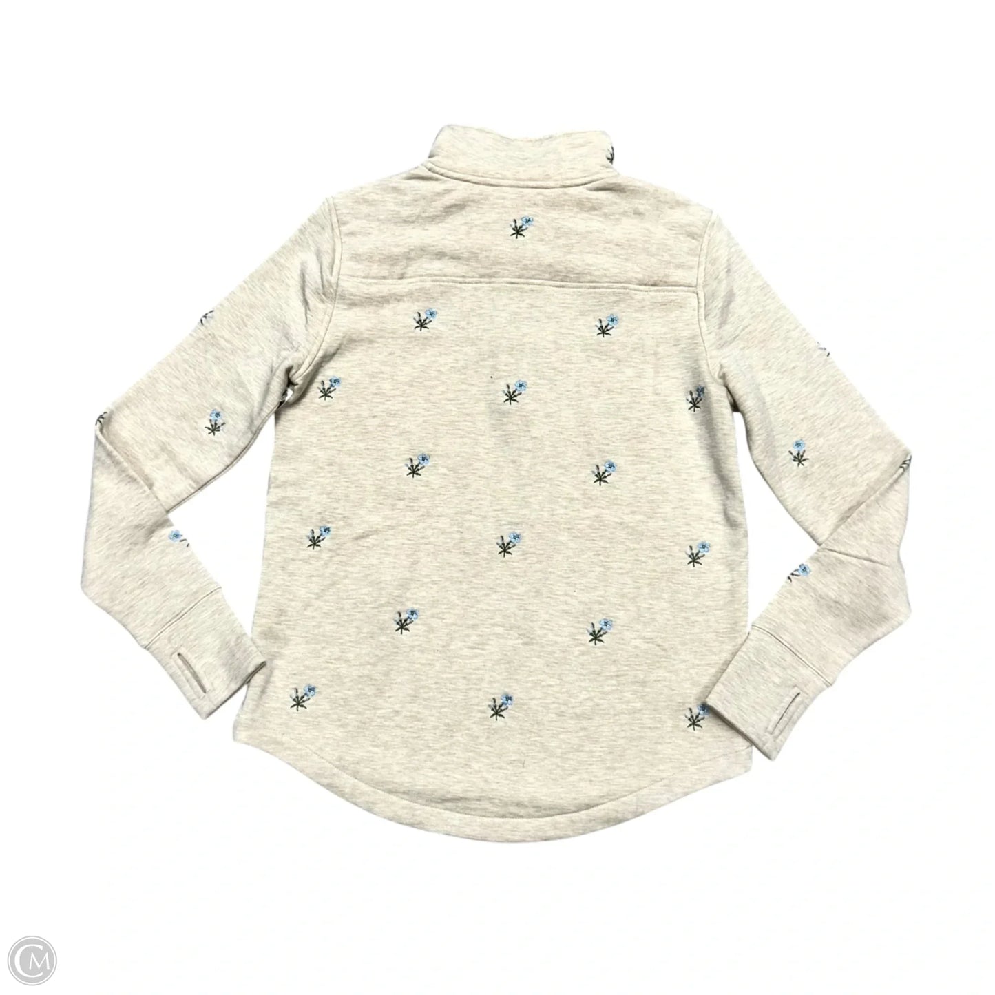 Sweatshirt Collar By Vineyard Vines In Tan, Size: S
