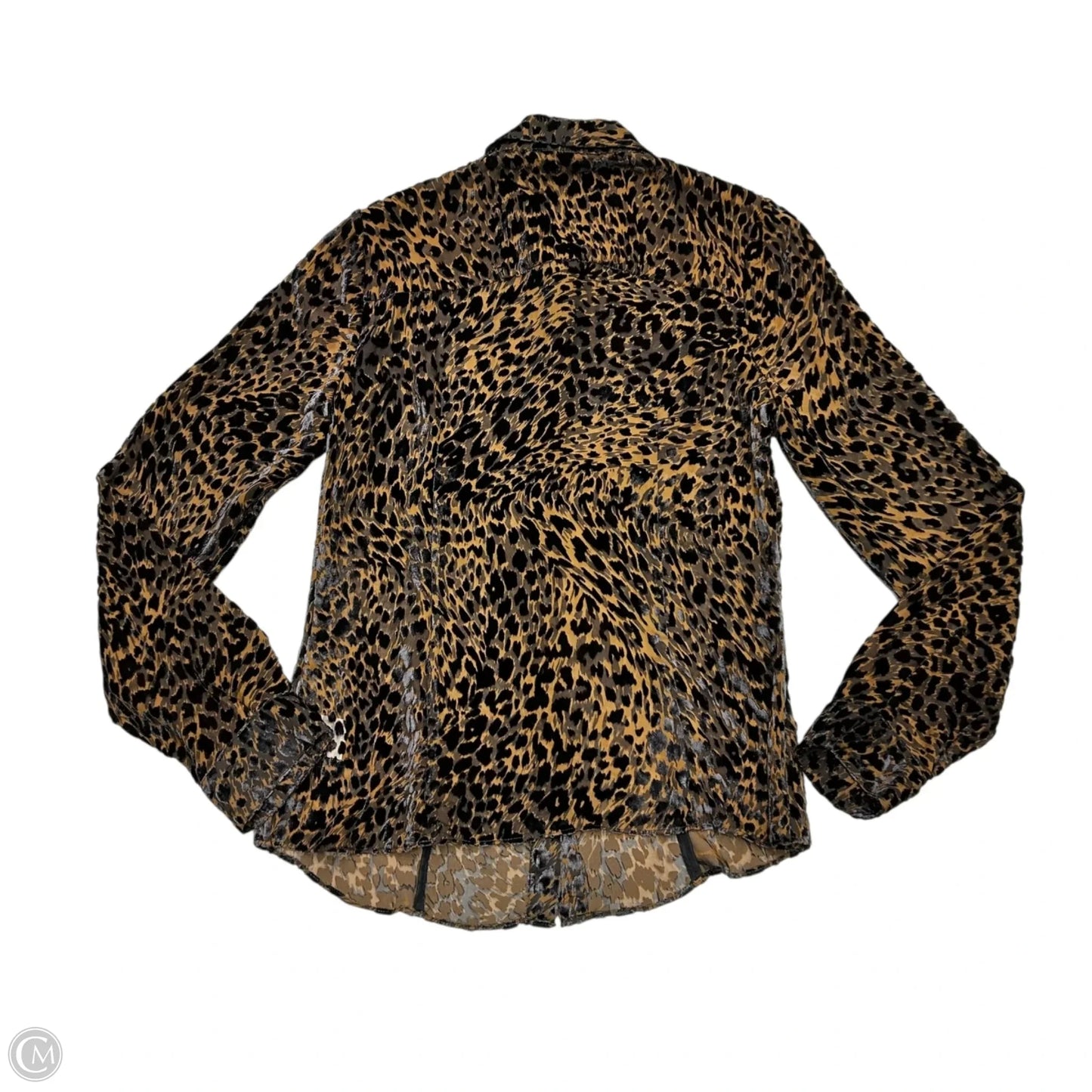 Top Long Sleeve By Paige In Leopard Print, Size: S