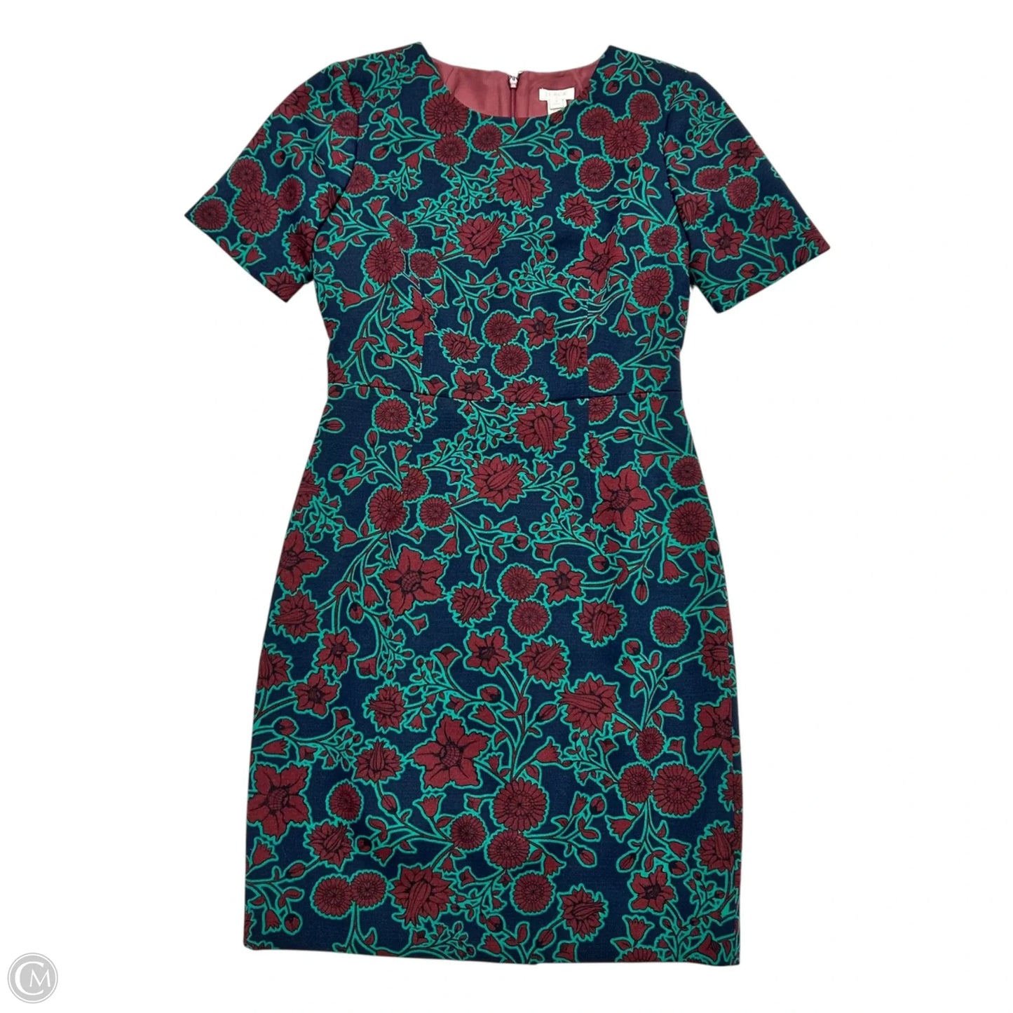 Dress Work By J. Crew In Blue & Red, Size: Sp