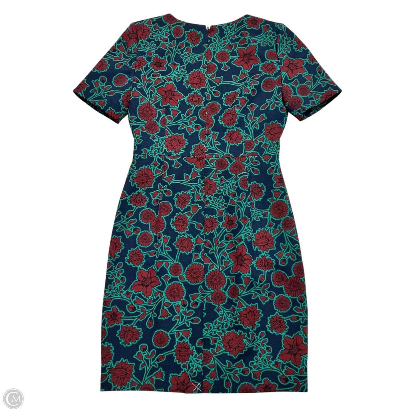 Dress Work By J. Crew In Blue & Red, Size: Sp