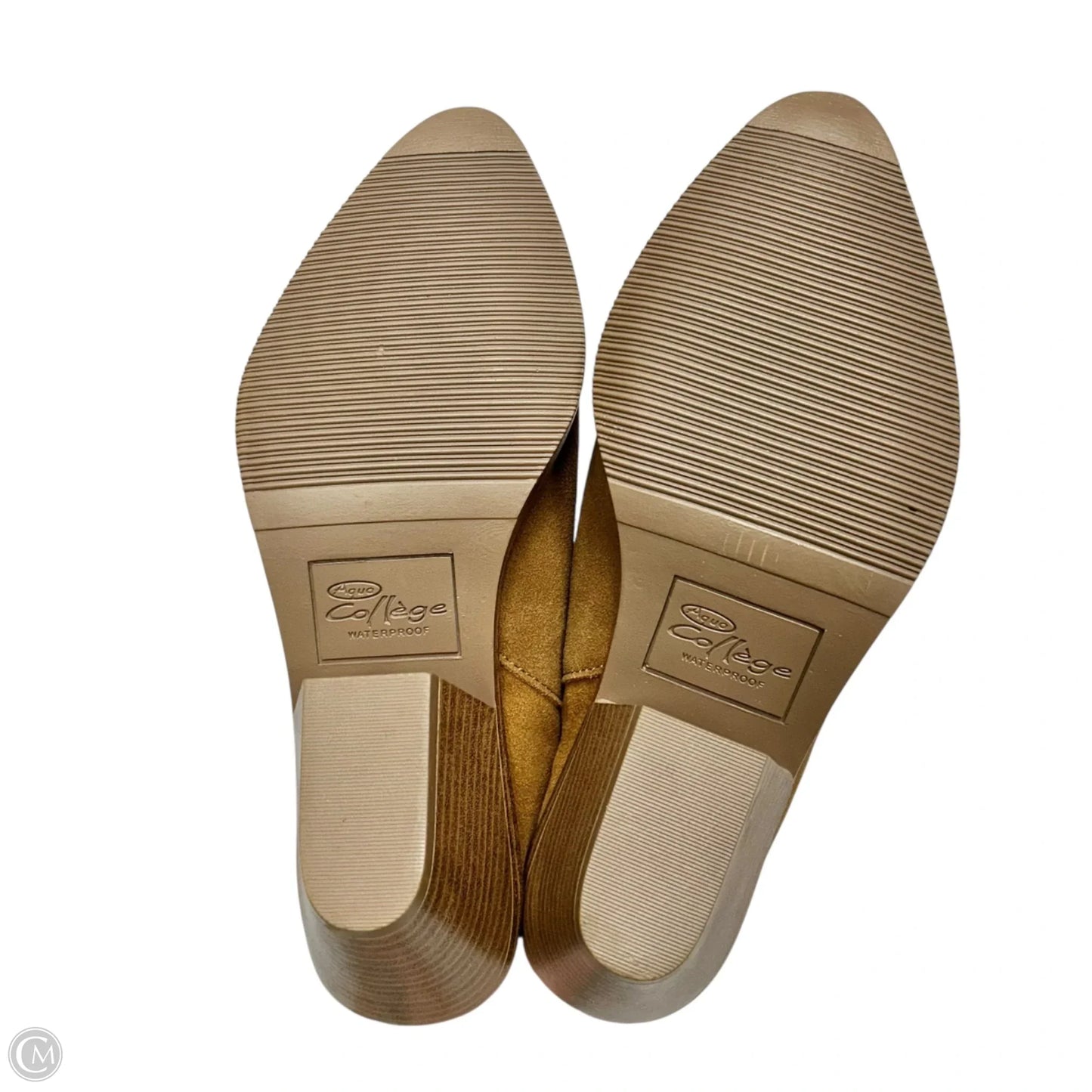 Shoes Heels Block By Aqua College In Tan, Size: 7.5