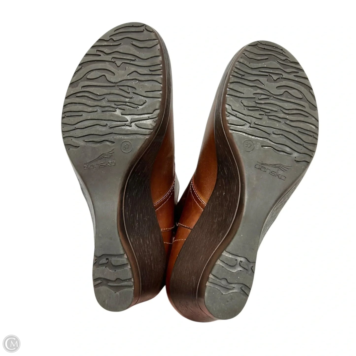 Boots Ankle Heels By Dansko In Brown, Size: 6.5