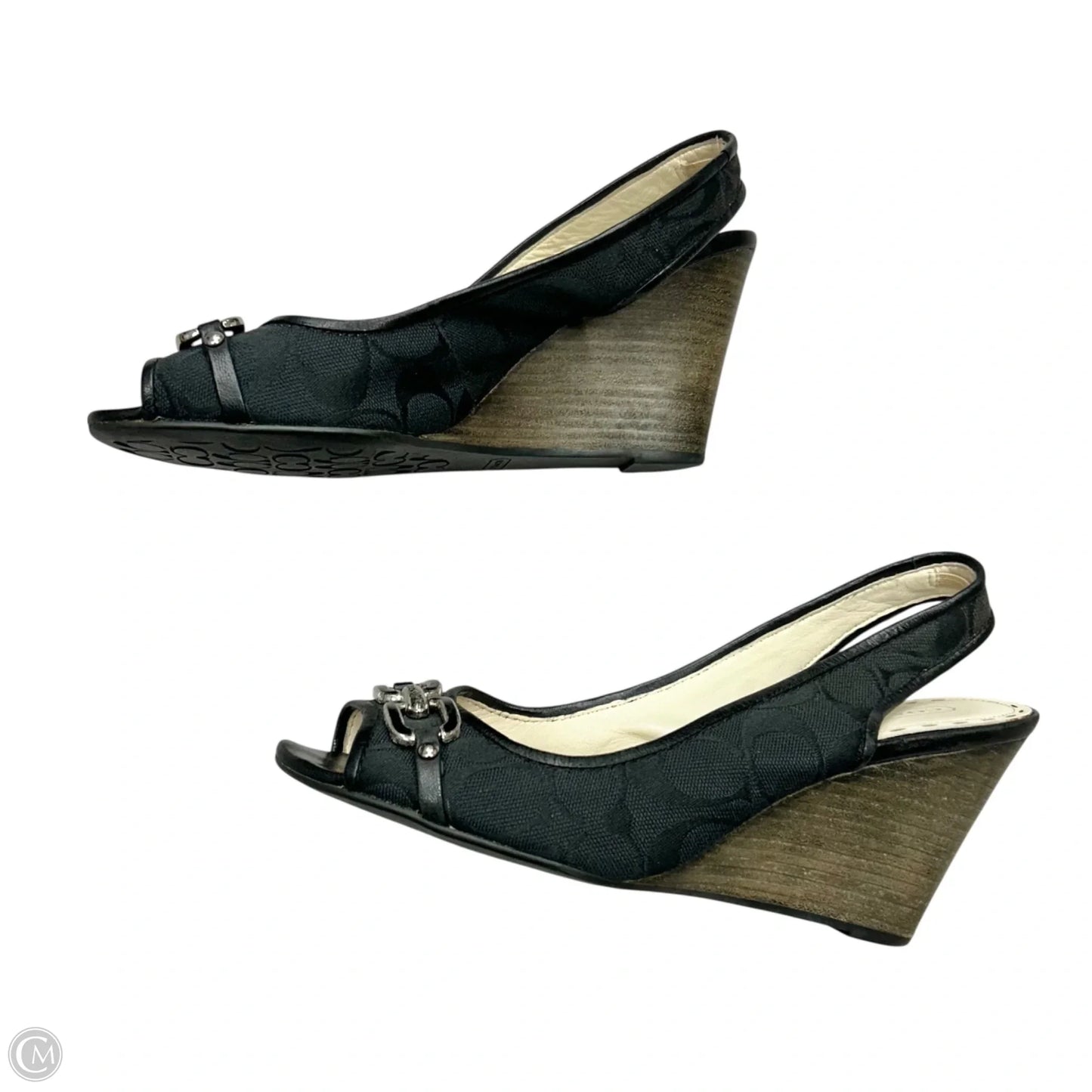 Sandals Designer By Coach In Black, Size: 8