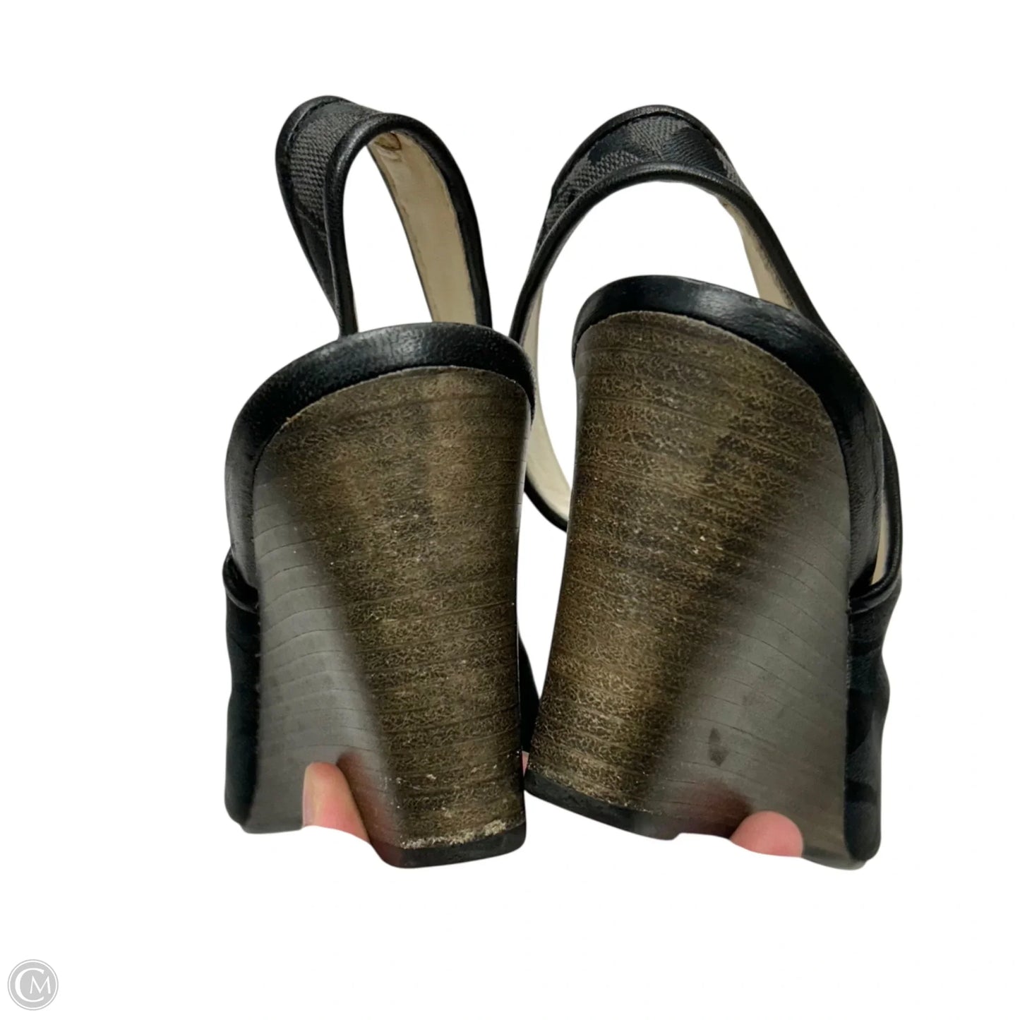 Sandals Designer By Coach In Black, Size: 8