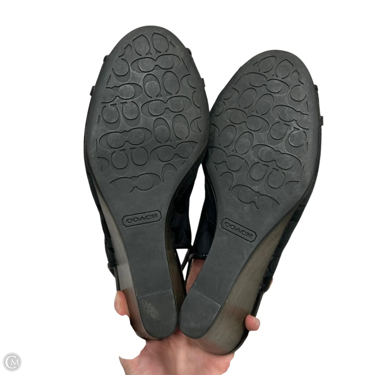 Sandals Designer By Coach In Black, Size: 8