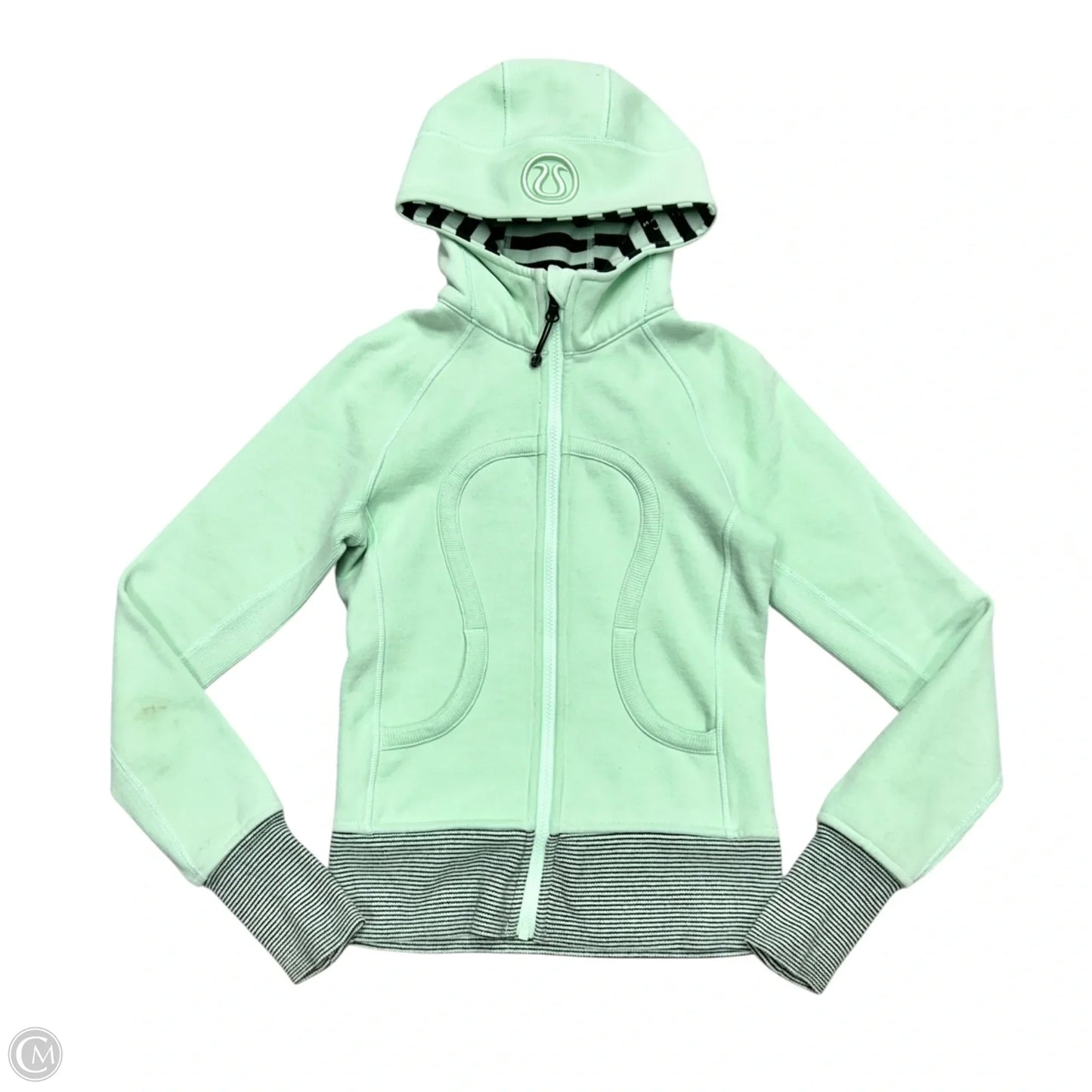 Athletic Jacket By Lululemon In Green, Size: Xs