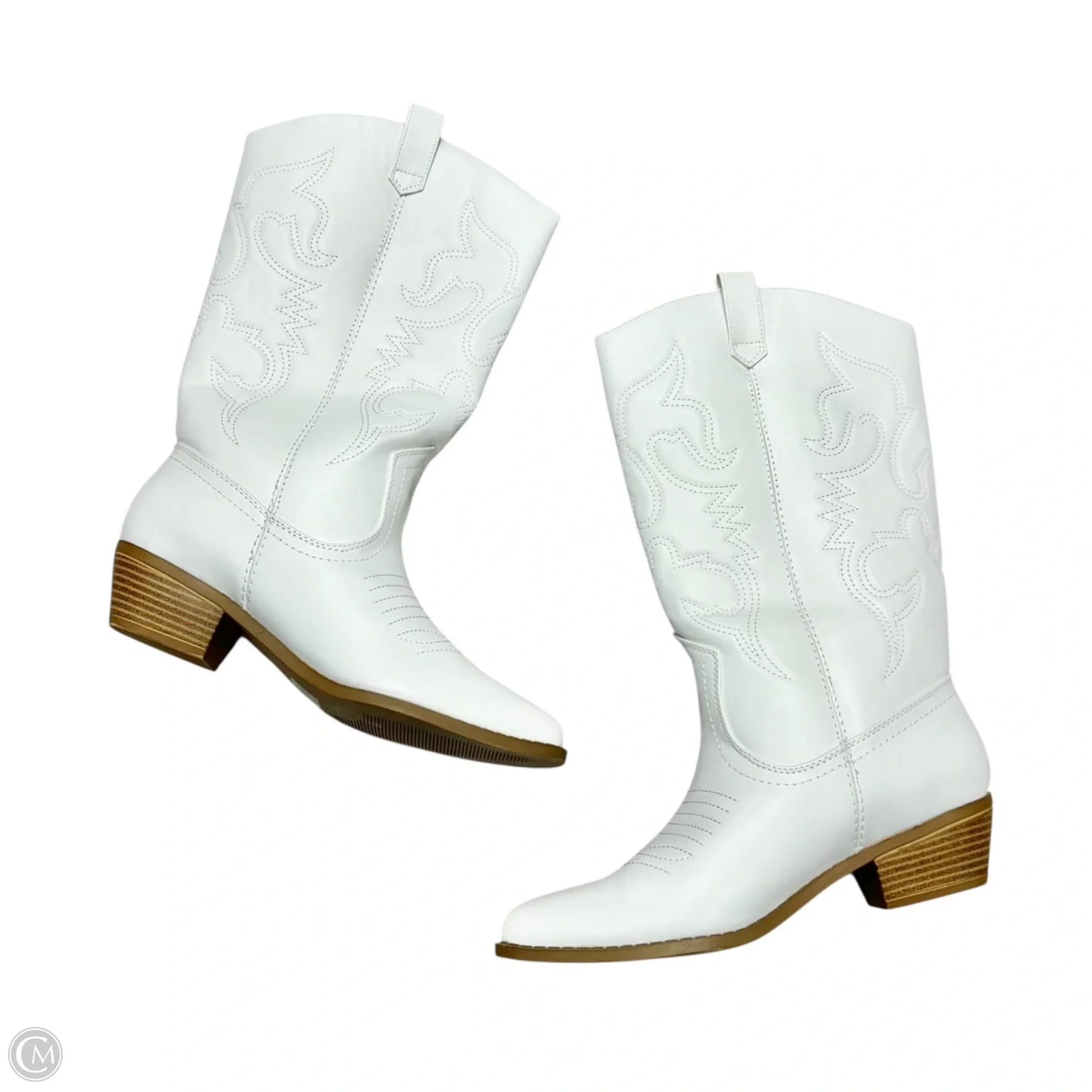 Boots Western By Dream Pairs In White, Size: 9.5
