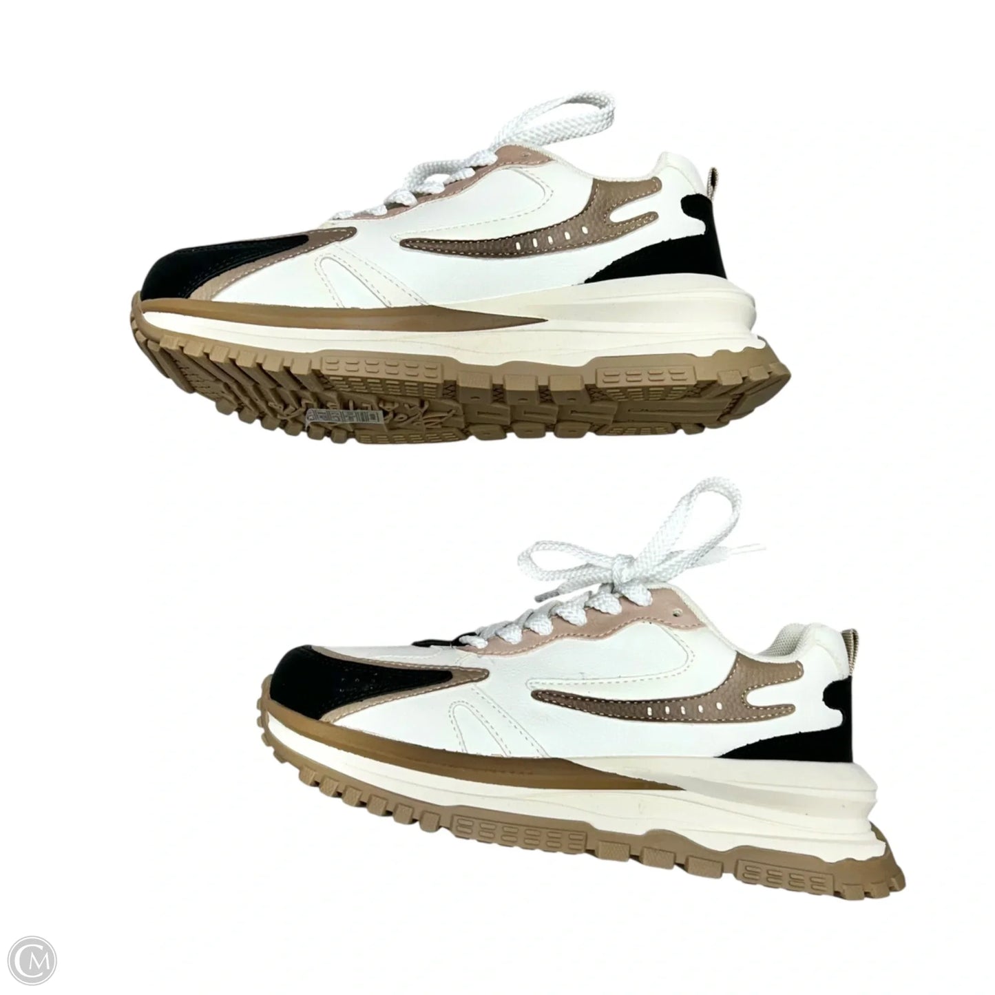 Shoes Sneakers Platform By Blowfish In Tan & White, Size: 5.5