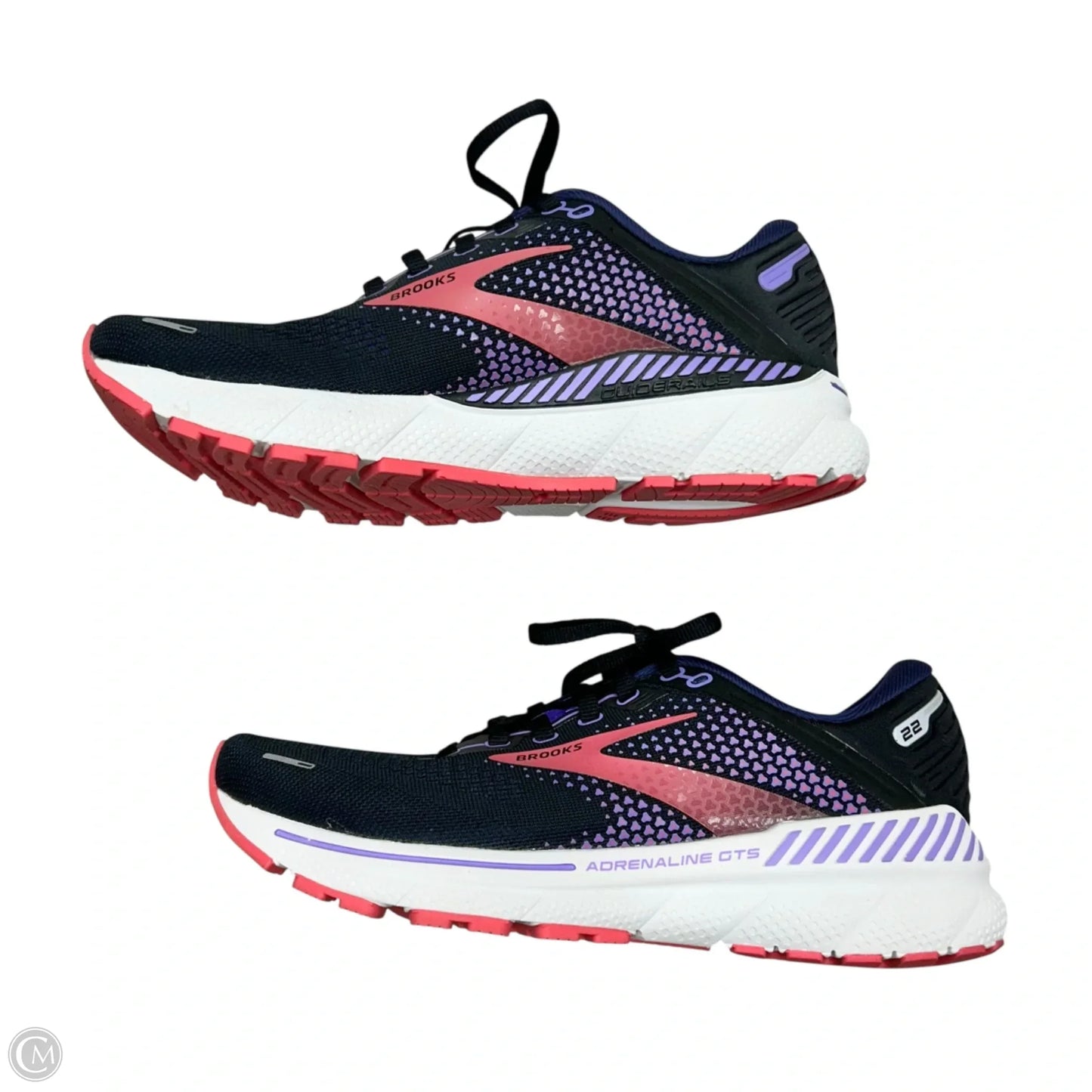 Shoes Athletic By Brooks In Black & Pink, Size: 7