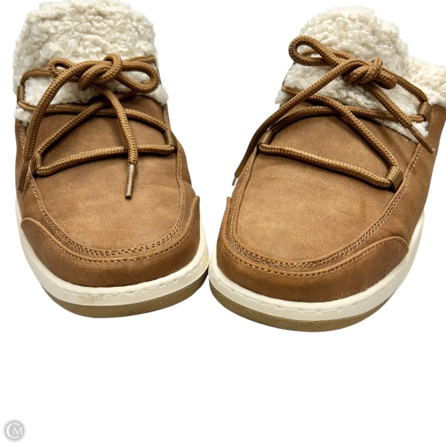 Shoes Sneakers By Bare Traps In Brown & Cream, Size: 8