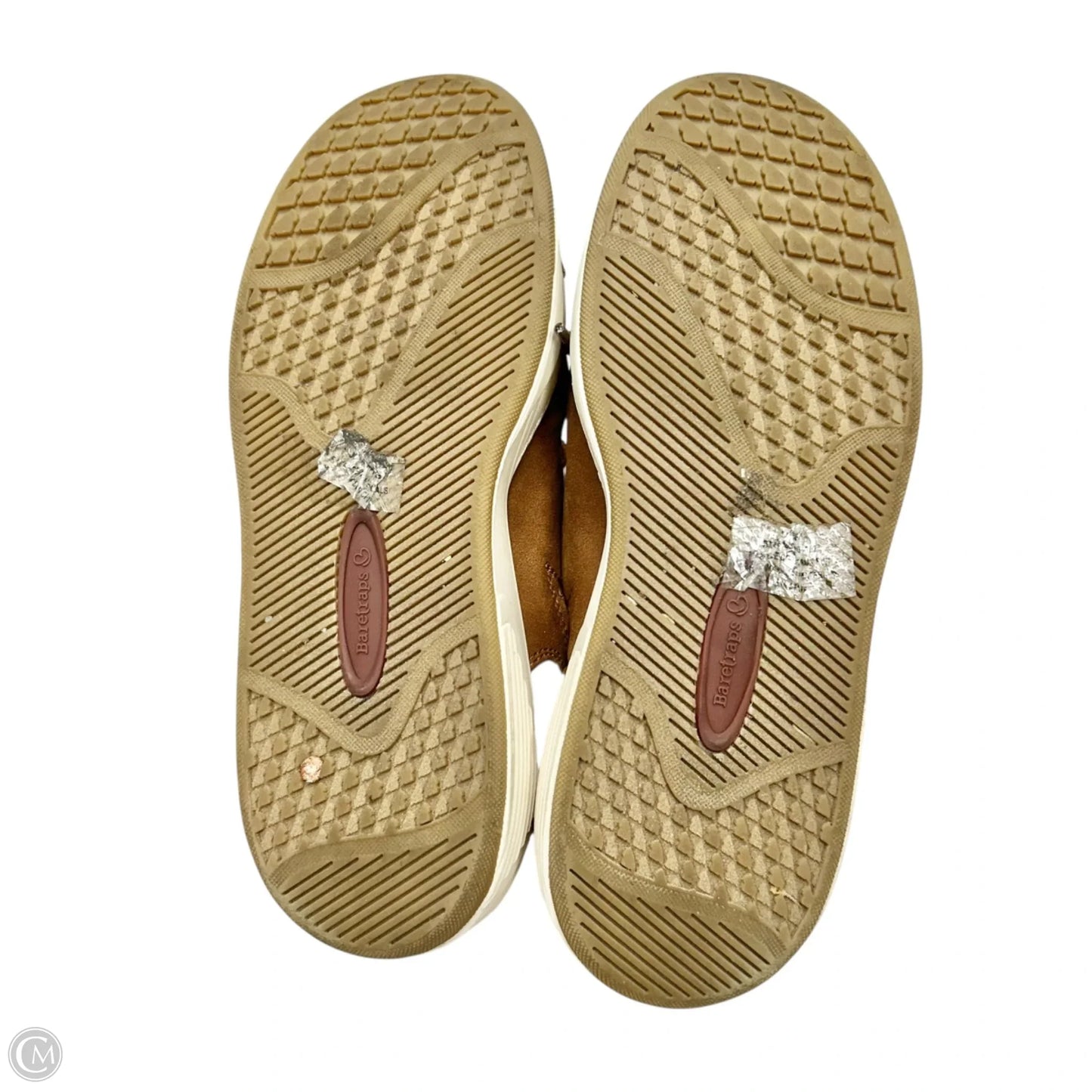 Shoes Sneakers By Bare Traps In Brown & Cream, Size: 8