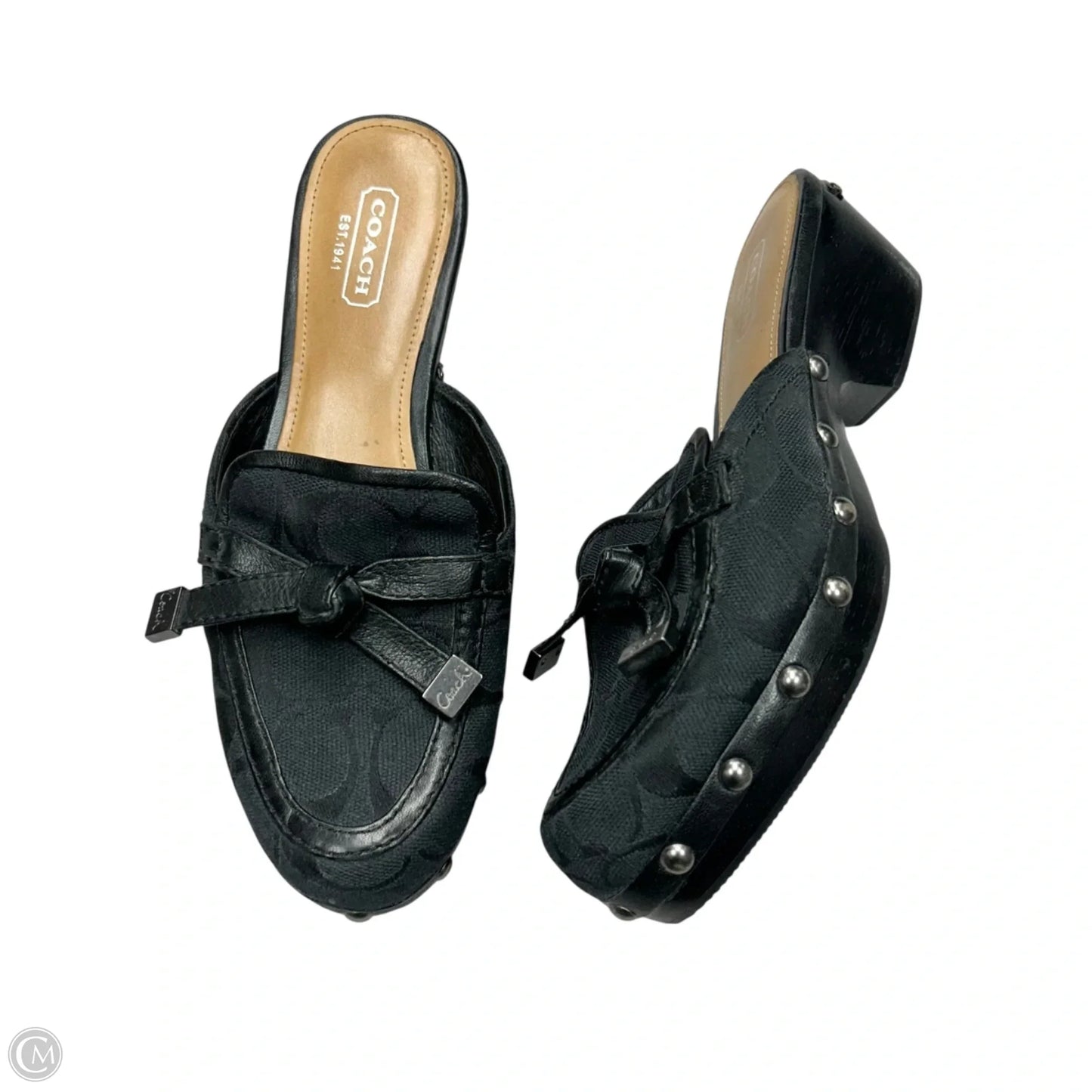 Shoes Designer By Coach In Black, Size: 6
