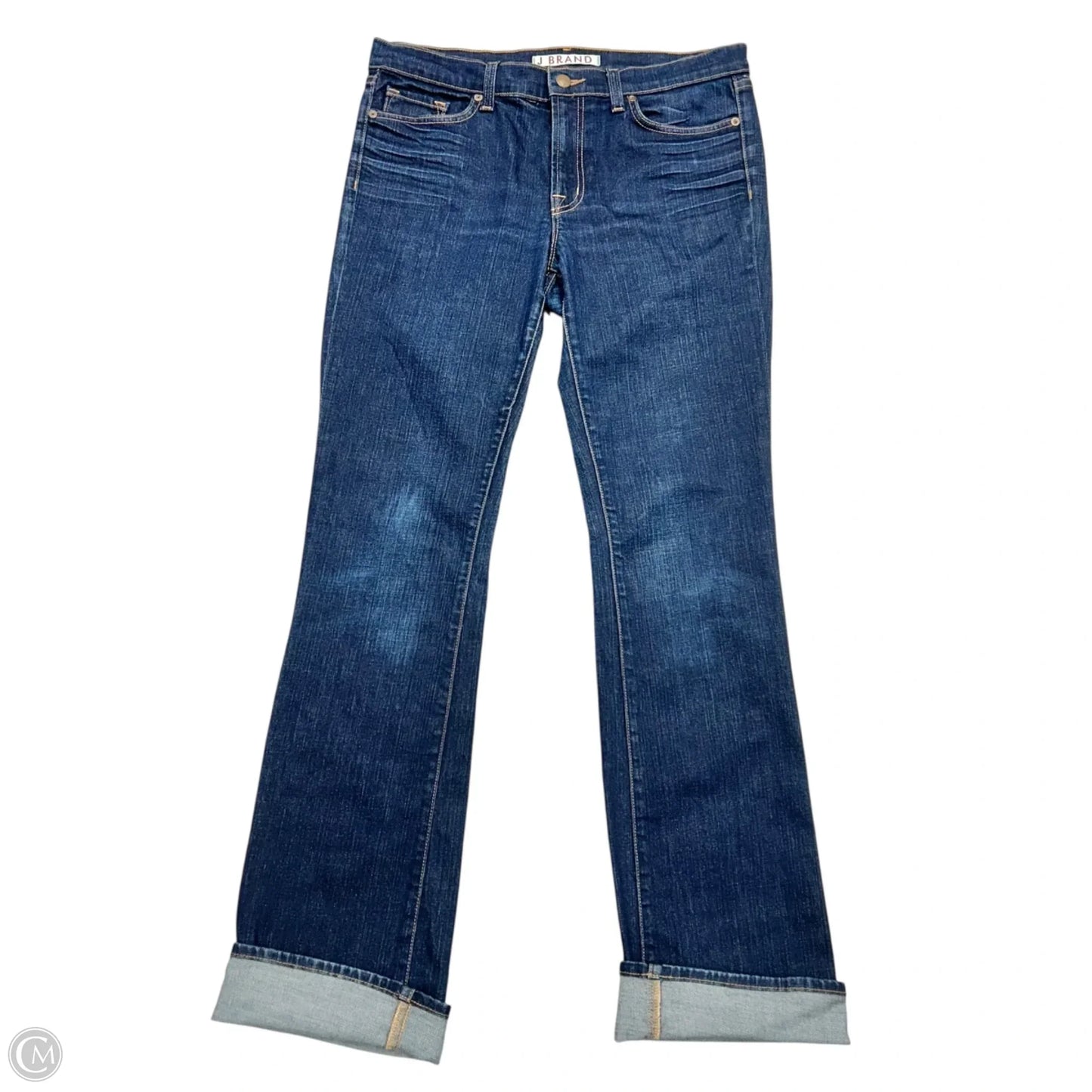 Jeans Boot Cut By J Brand In Blue Denim, Size: 12