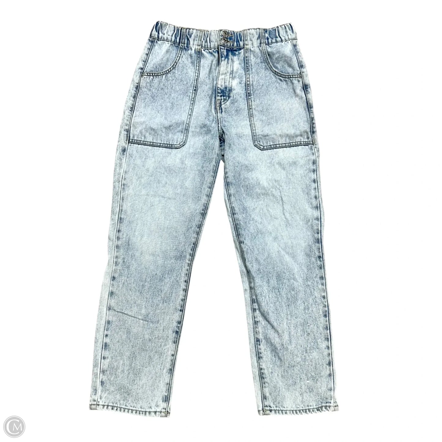 Jeans Straight By Veronica Beard In Blue Denim, Size: 4