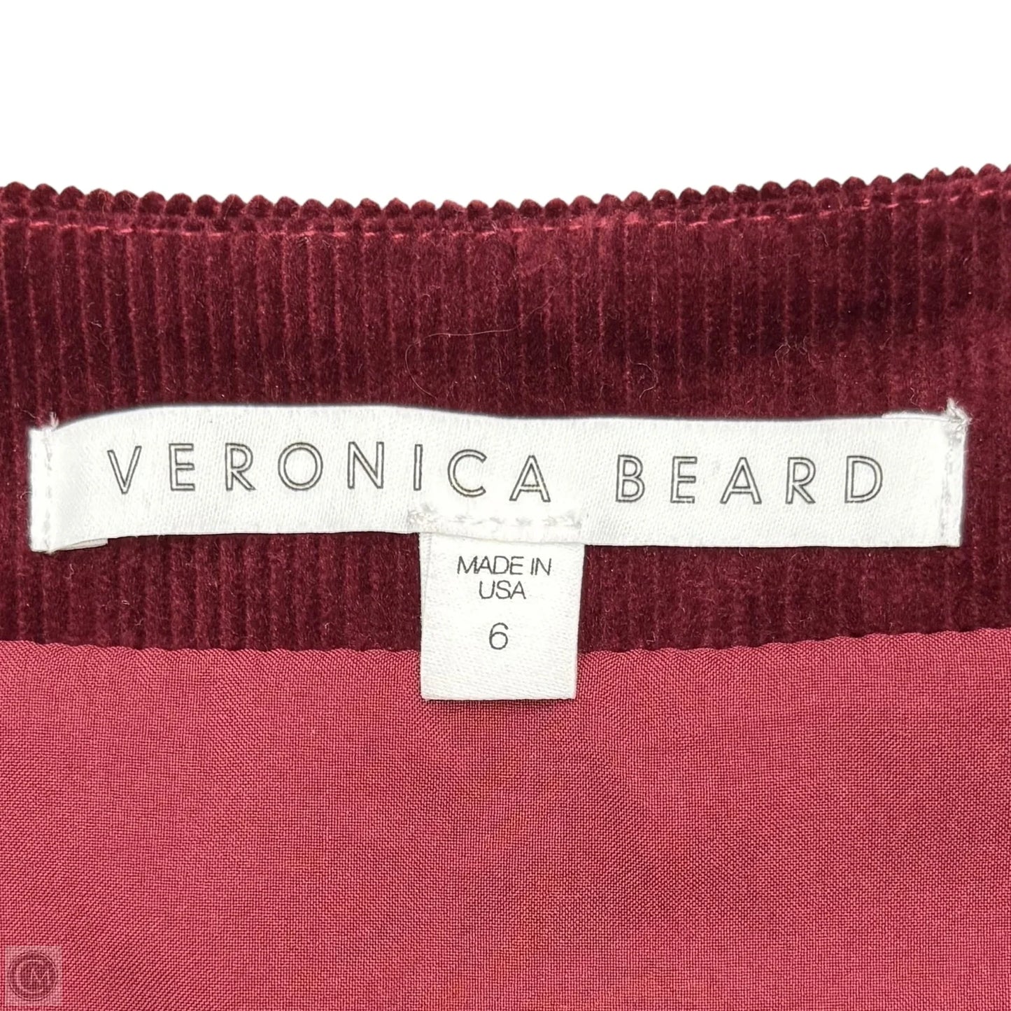 Dress Casual Short By Veronica Beard In Maroon, Size: S