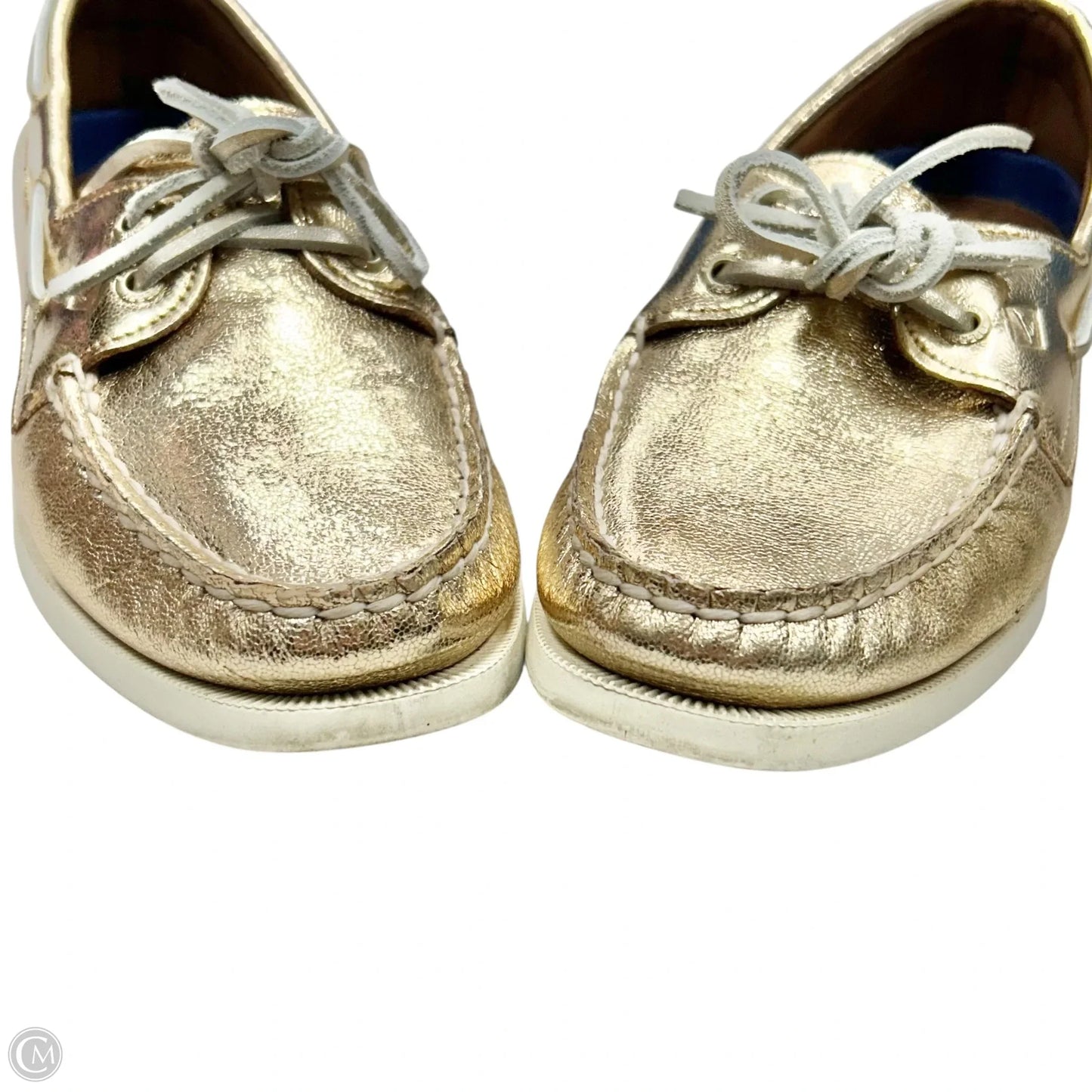 Shoes Flats By Sperry In Gold, Size: 7.5