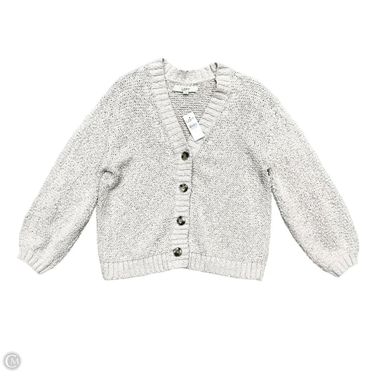 Sweater Cardigan By Loft In Cream, Size: S