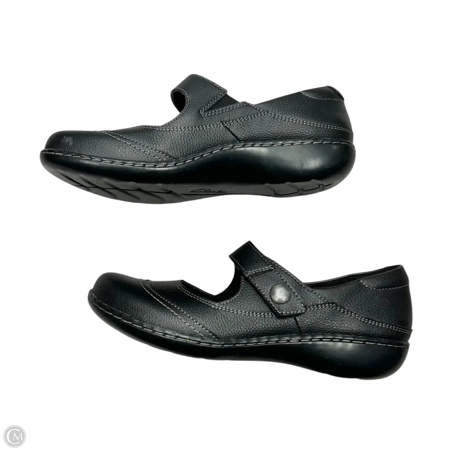 Shoes Flats By Clarks In Black, Size: 7