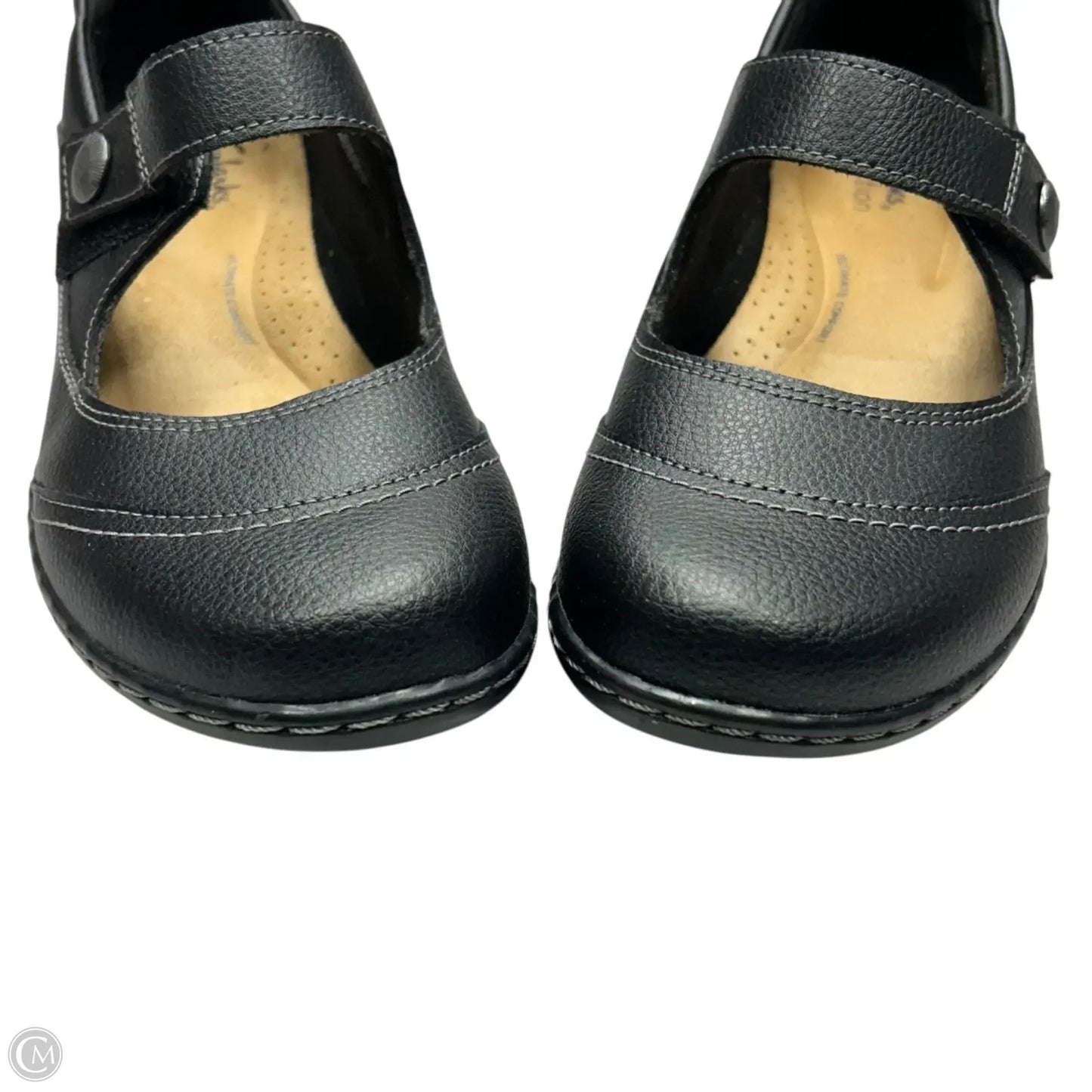 Shoes Flats By Clarks In Black, Size: 7