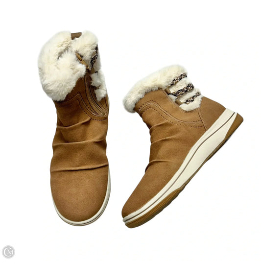 Boots Ankle Flats By Clarks In Tan, Size: 7
